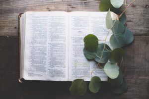 Open Bible with soft light - Bible verses for anxiety